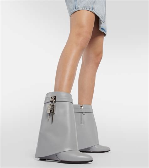 grey givenchy shark boots|Givenchy shark boots used.